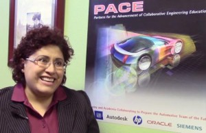Industrial Engineering Professor Delia Rosales-Valles has been the adviser to the NMSU PACE team for the two-year project to build a Portable Assisted Mobile Device. (NMSU photo by Emilee Cantrell)